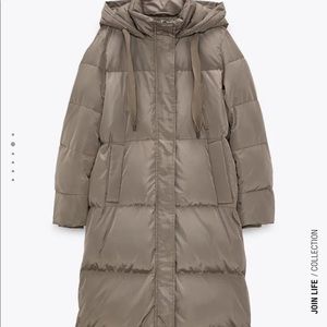 ZARA water and wind protected puffer downcoat